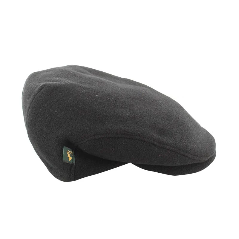 Black Irish Wool Trinity Cap - Large 60cms