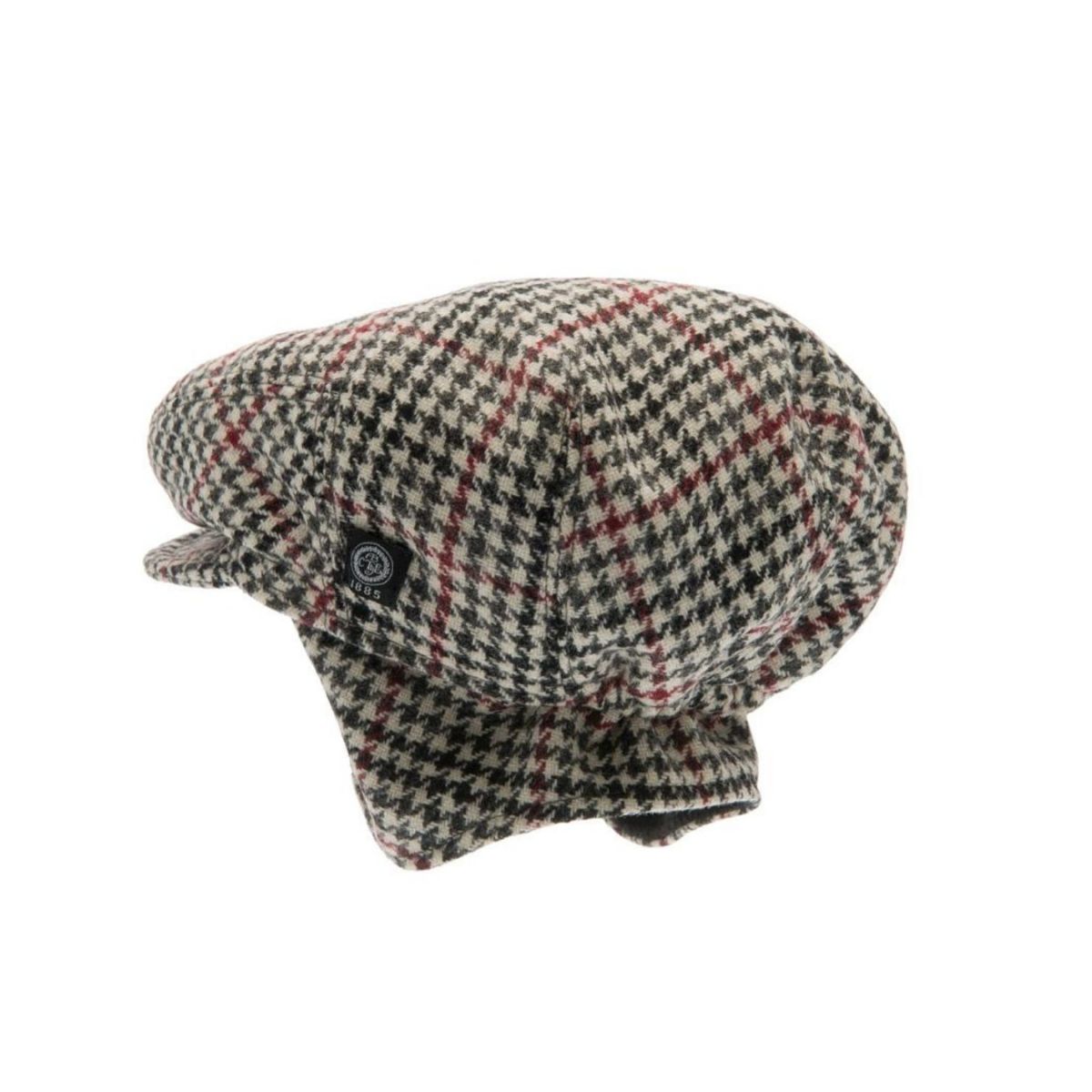 Infant size Wool Flat Cap with ear flaps - 6-18 months
