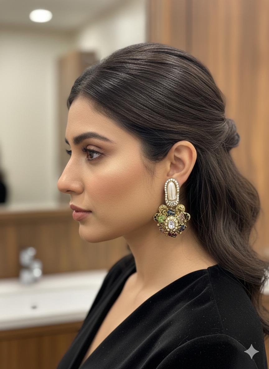 Antique Pearl Statement Earrings