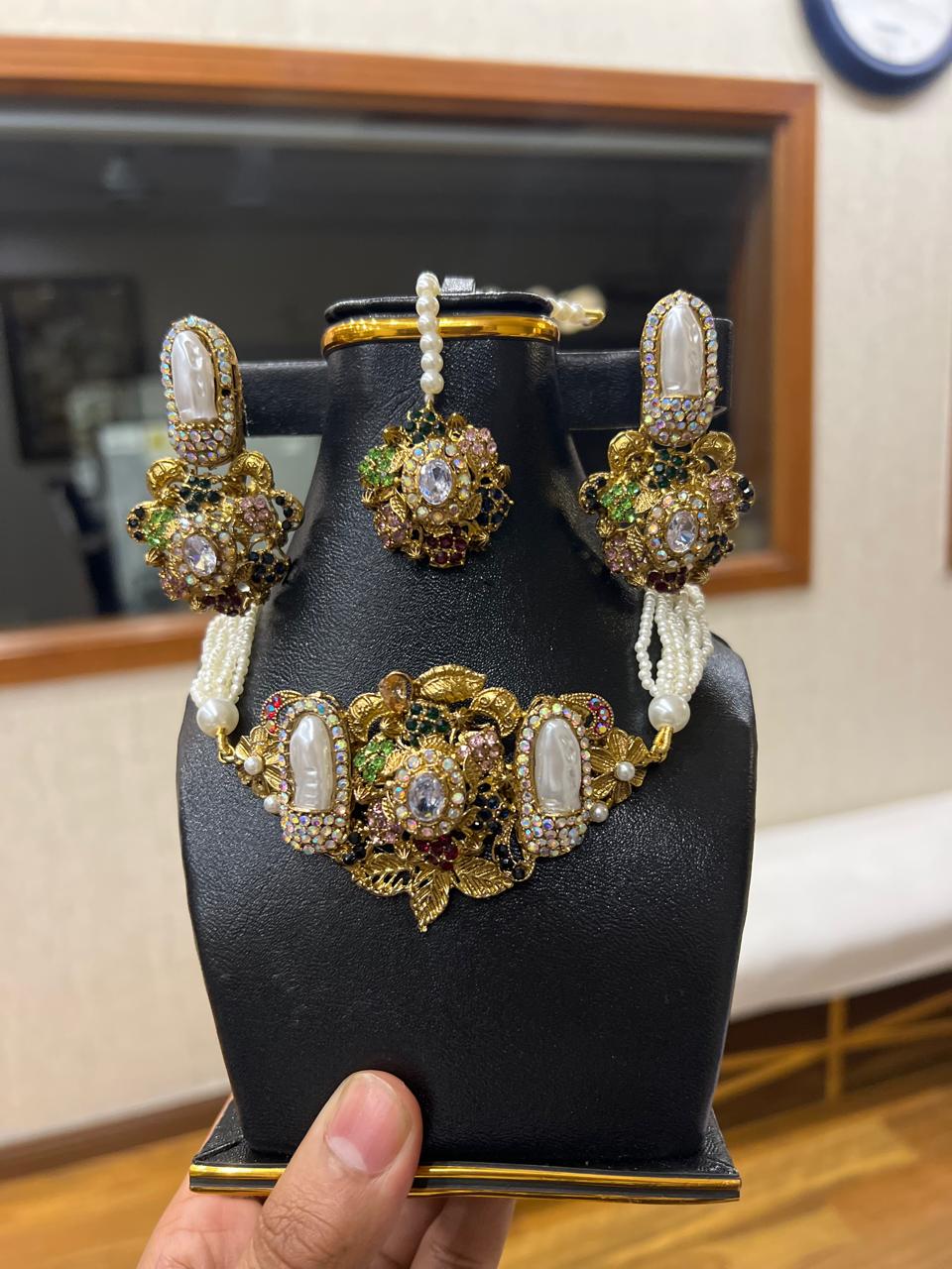 Antique Pearl Statement Earrings