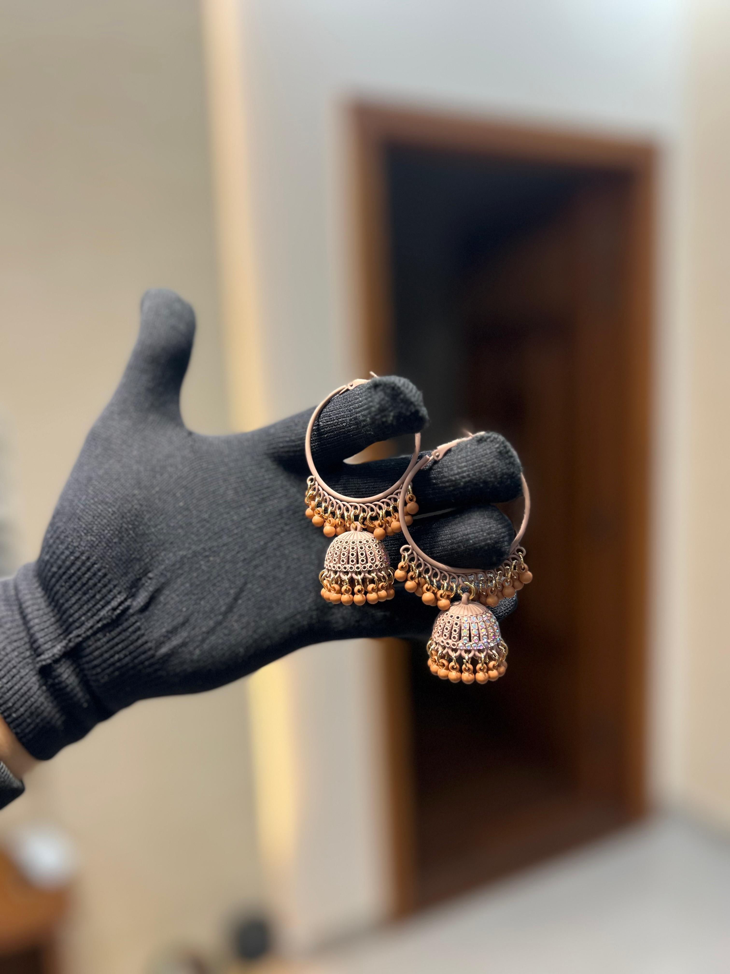 Antique Jhumka Hoop Earrings