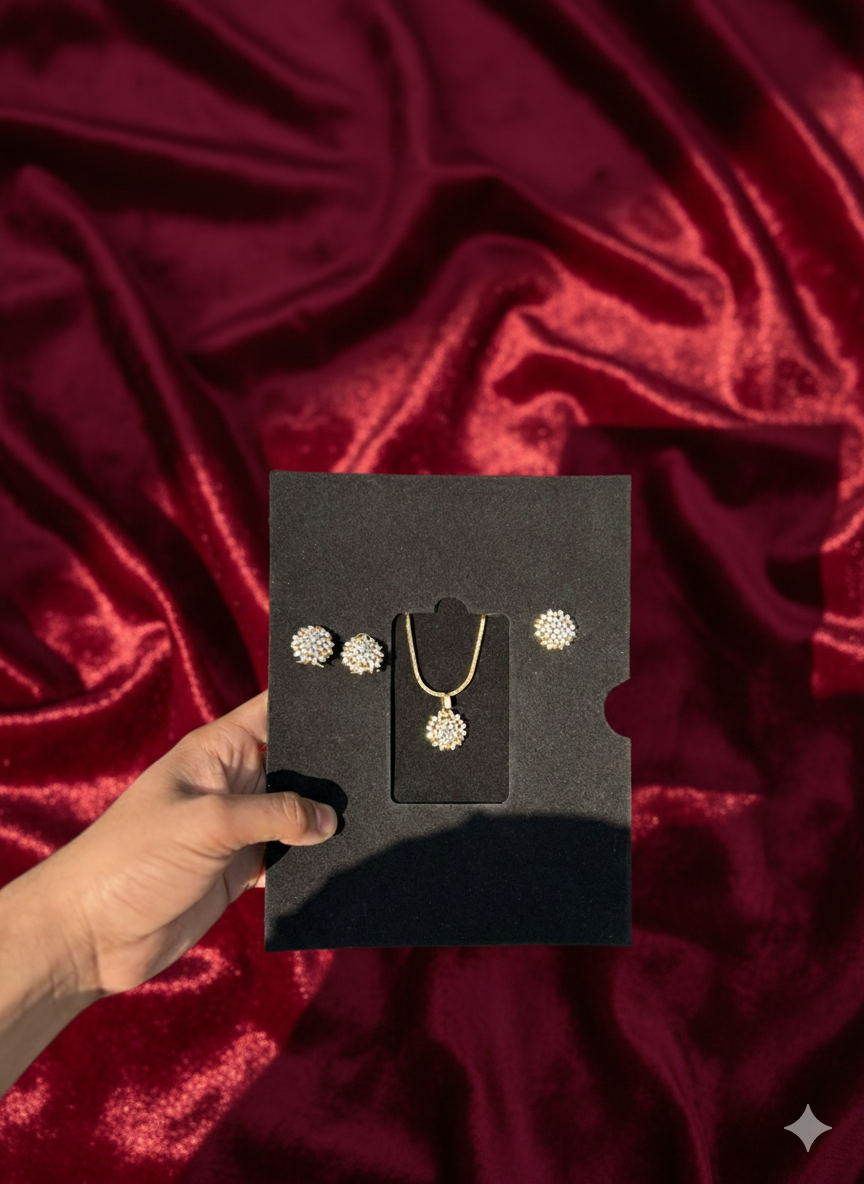 Elegant Floral Jewelry Set