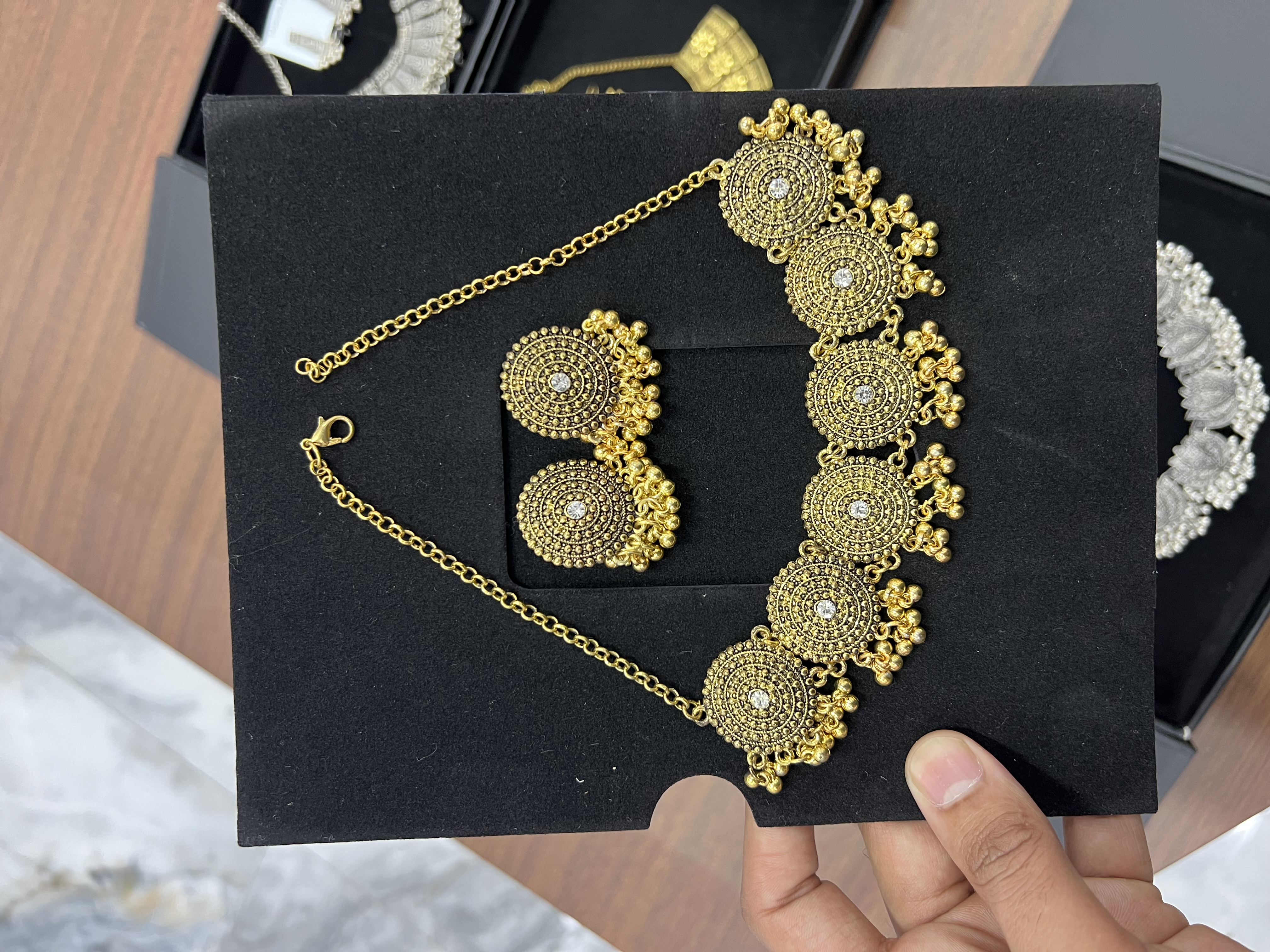 Golden Traditional Necklace Set
