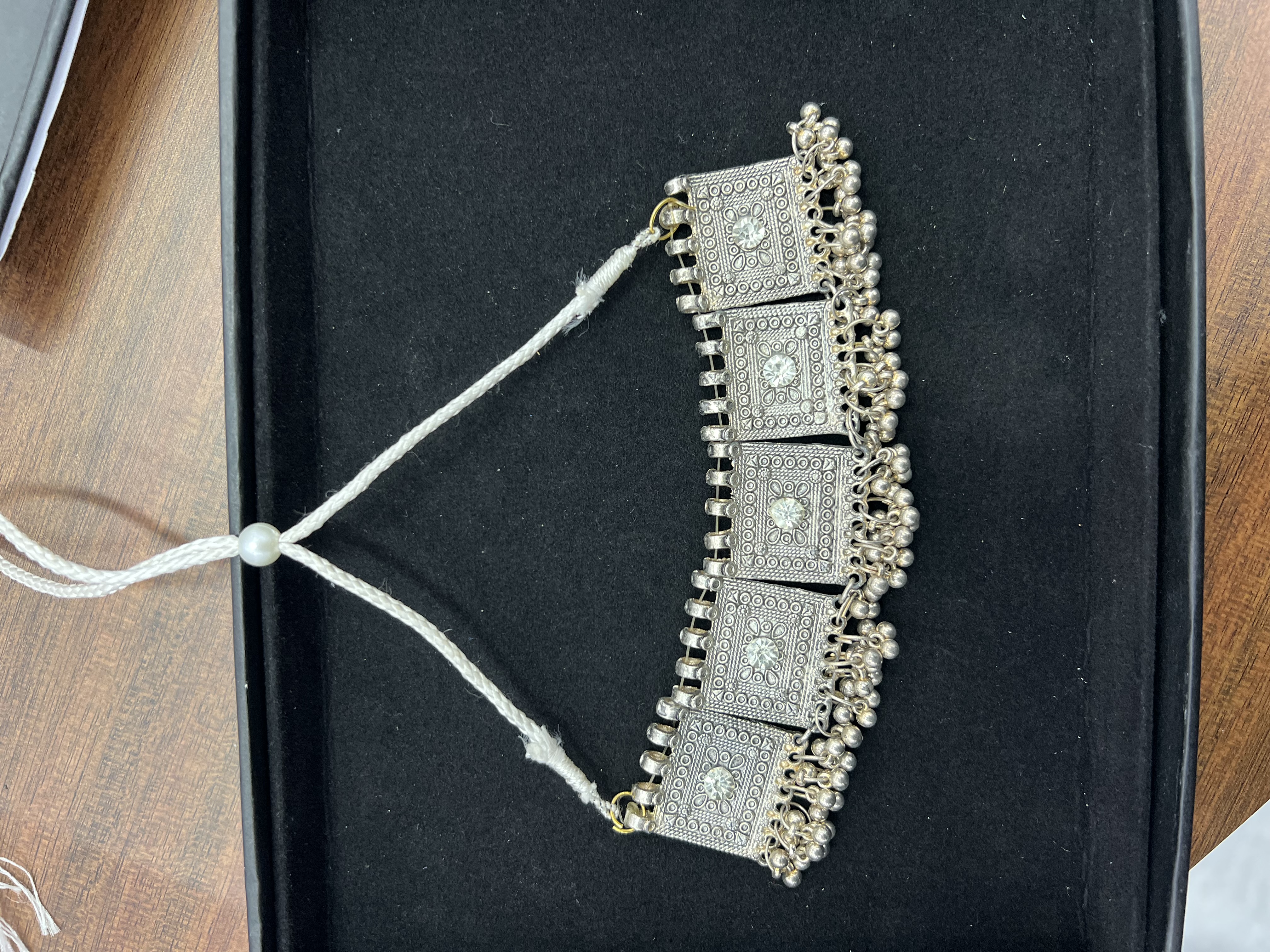 Ethnic Brass Choker Necklace