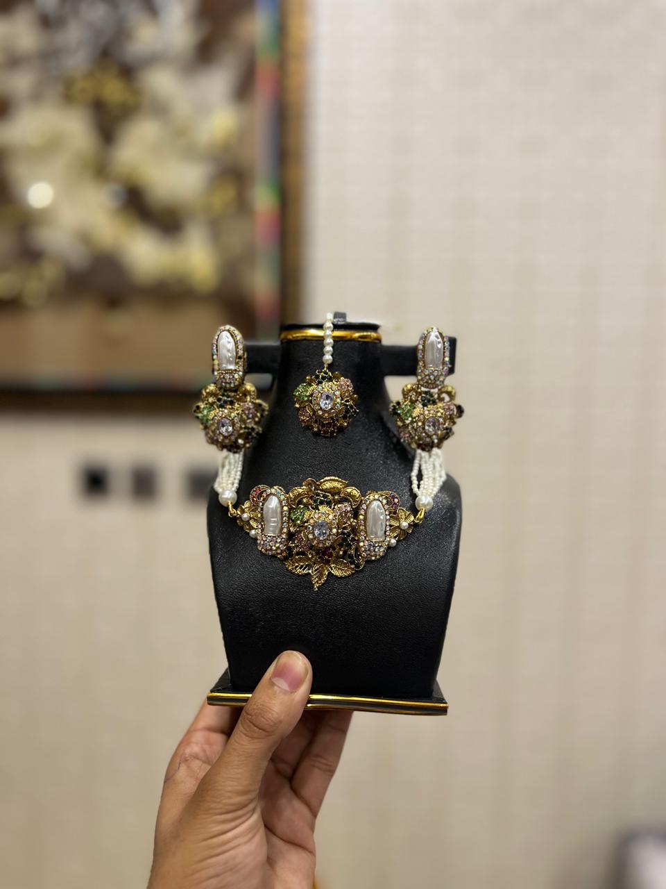 Antique Pearl Statement Earrings