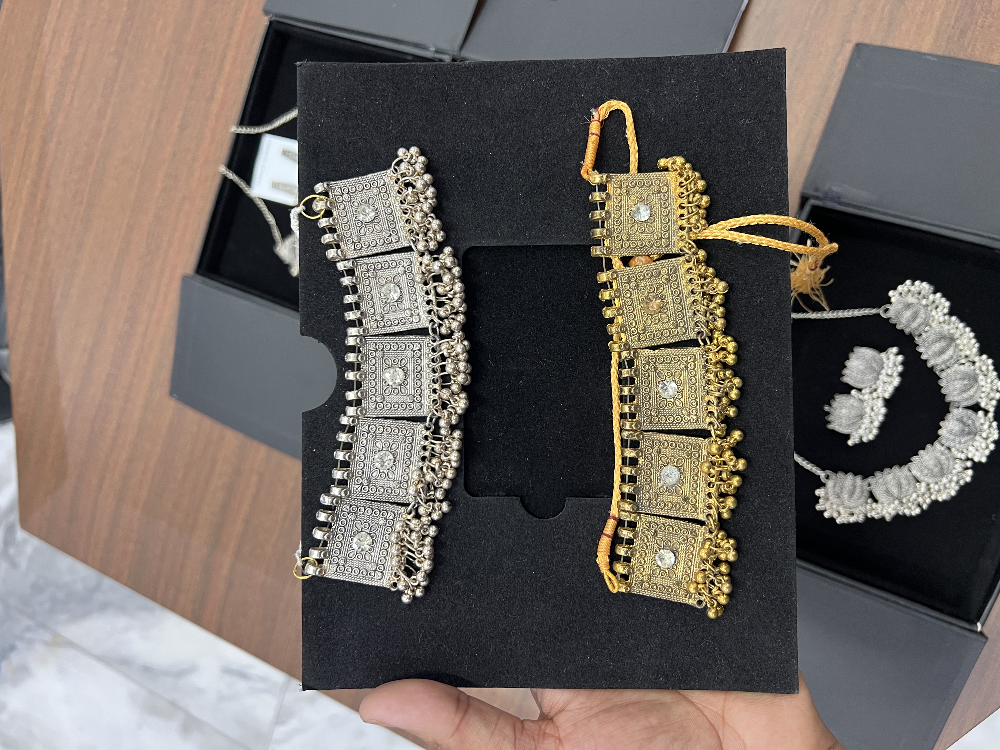 Ethnic Brass Choker Necklace