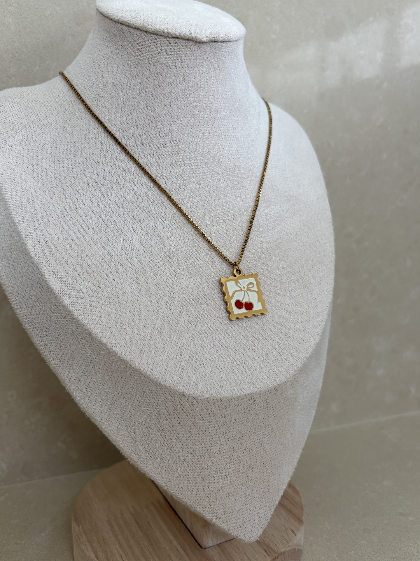 Cherry Necklace | Gold