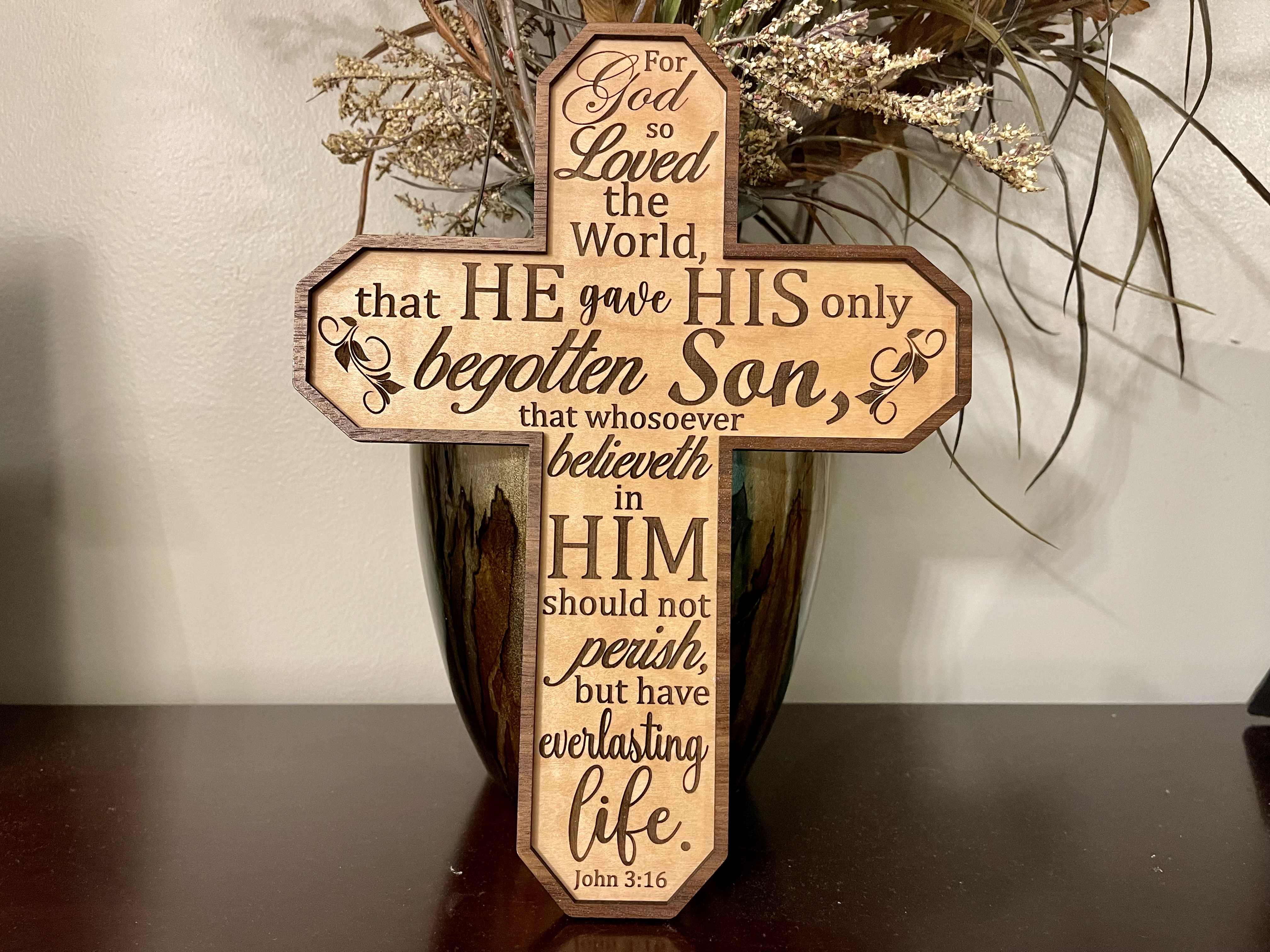 John 3:16 Cross Digital File