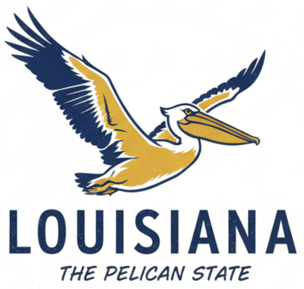 Louisiana Pelican - Fleur De Lis PNG - Digital Download
