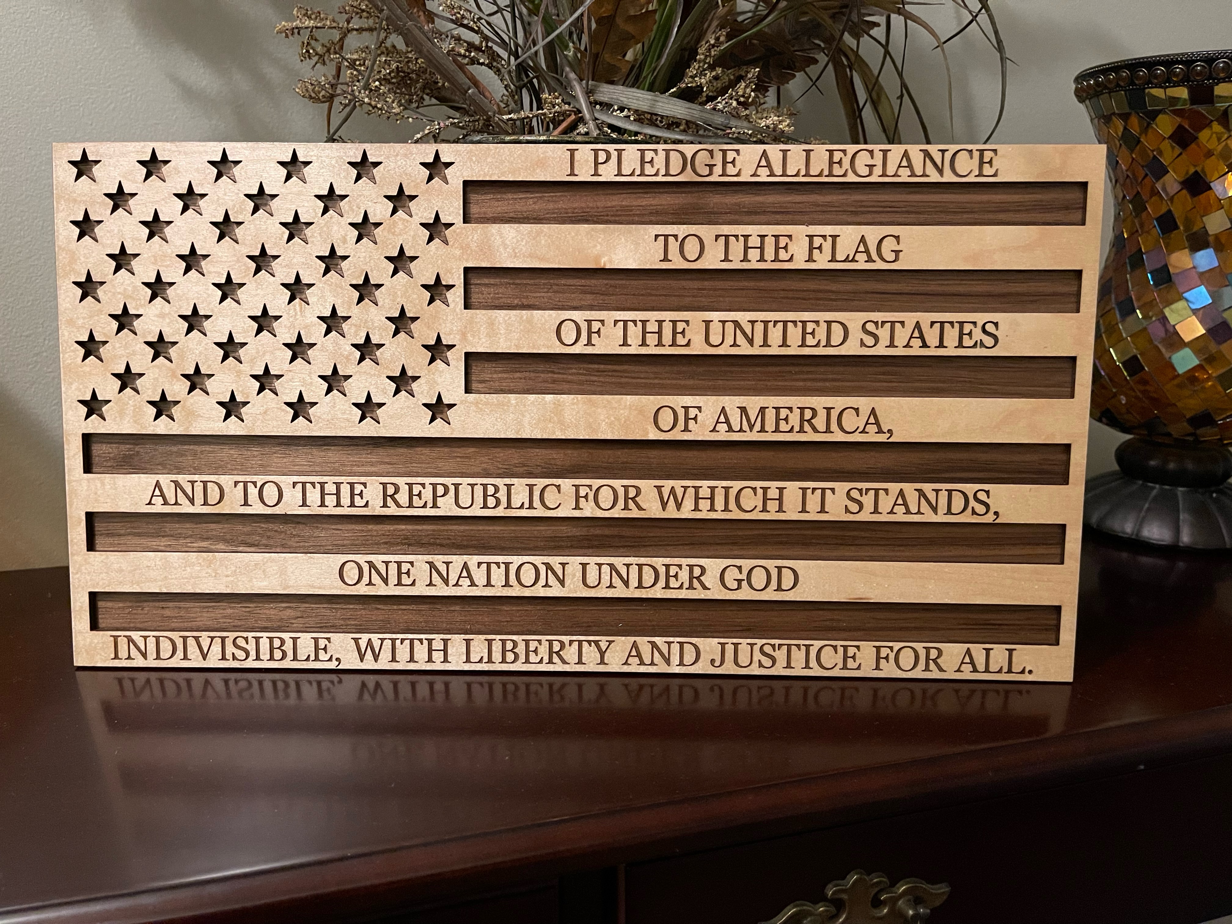 Pledge of Allegiance Flag Digital File 