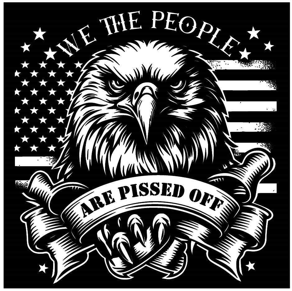 We The People Bald Eagle Are Pissed Off Digital File