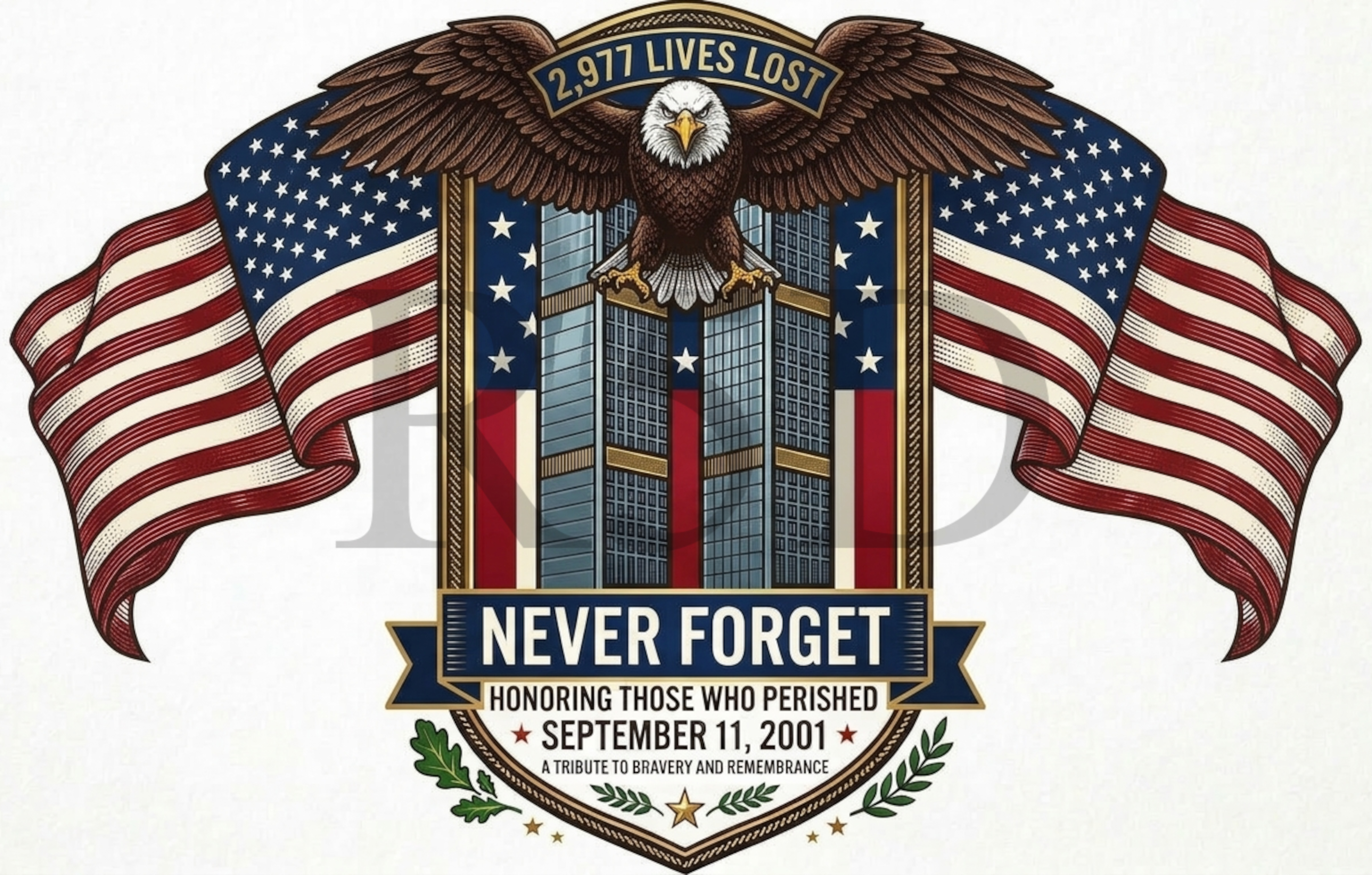 Honor the Fallen: September 11th Tribute Digital Design