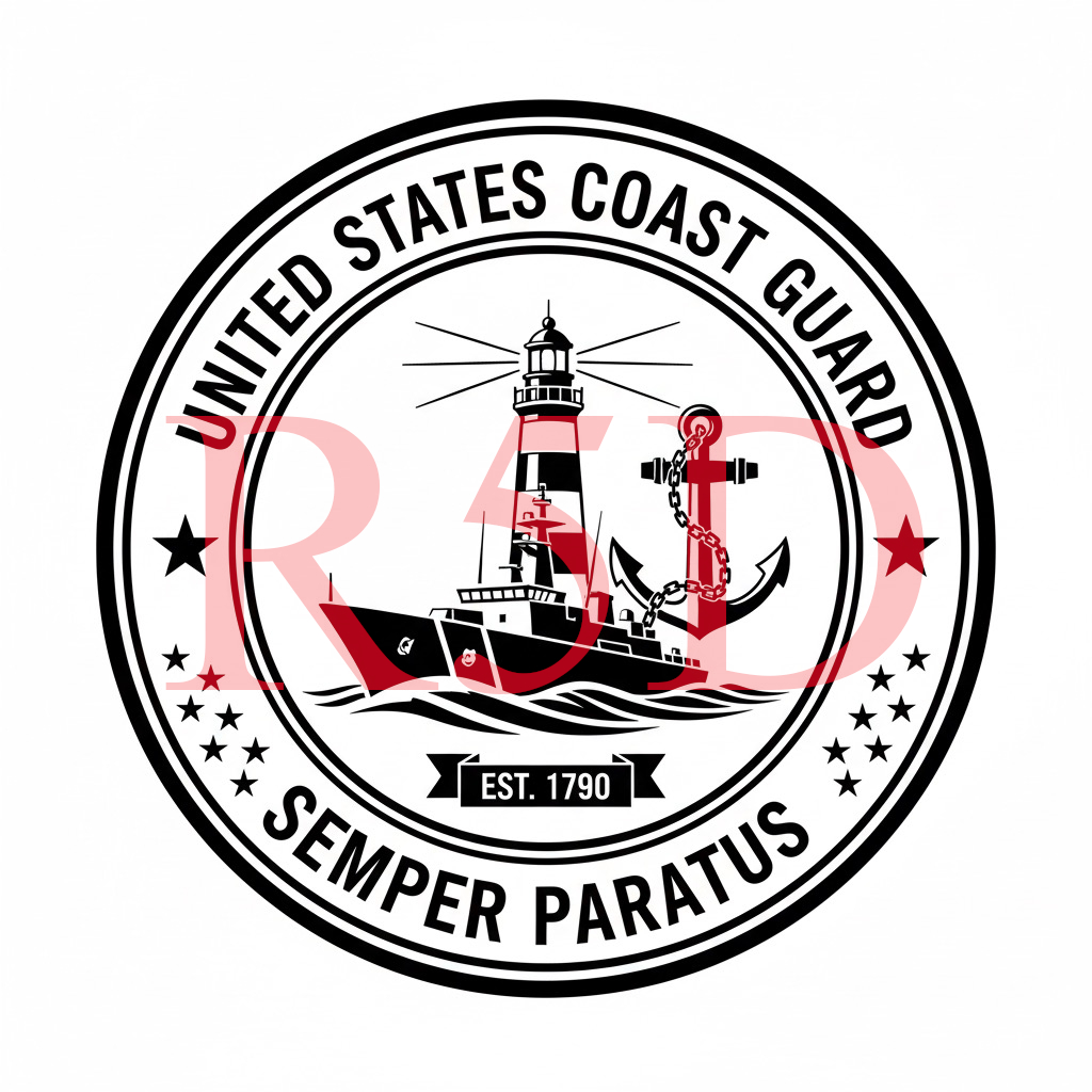 Coast Guard SVG, PNG, pdf, jpg, USCG Logo Digital File, Semper Paratus Decal