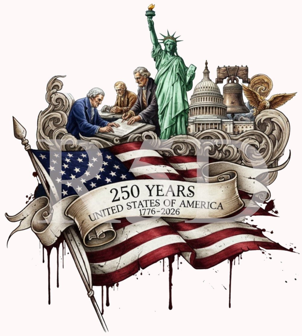 USA 250th Anniversary PNG - American Semiquincentennial Graphic
