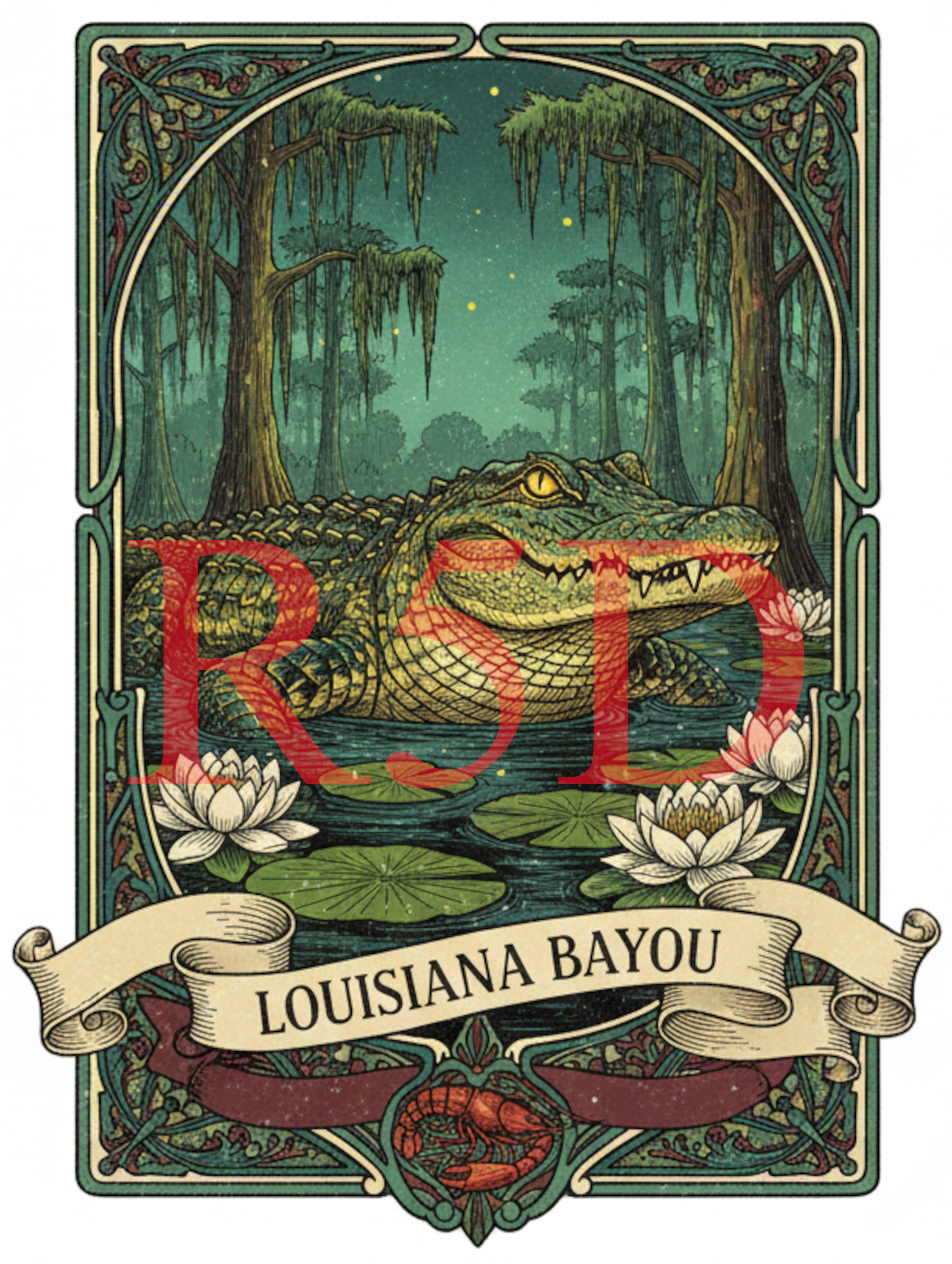 Louisiana Bayou T-Shirt - PNG