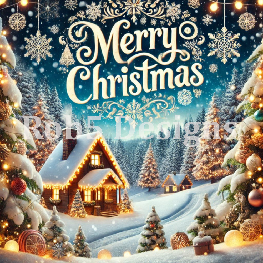 Merry Christmas Digital Print