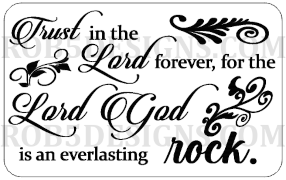 Trust In The Lord Forever SVG – Christian Digital File