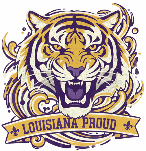 LOUISIANA PROUD Roaring Tiger Digital