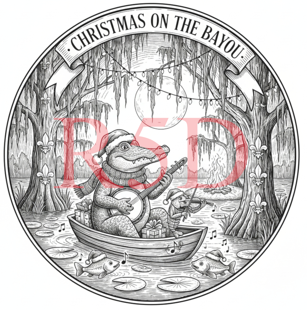 Christmas on the Bayou Design Digital File