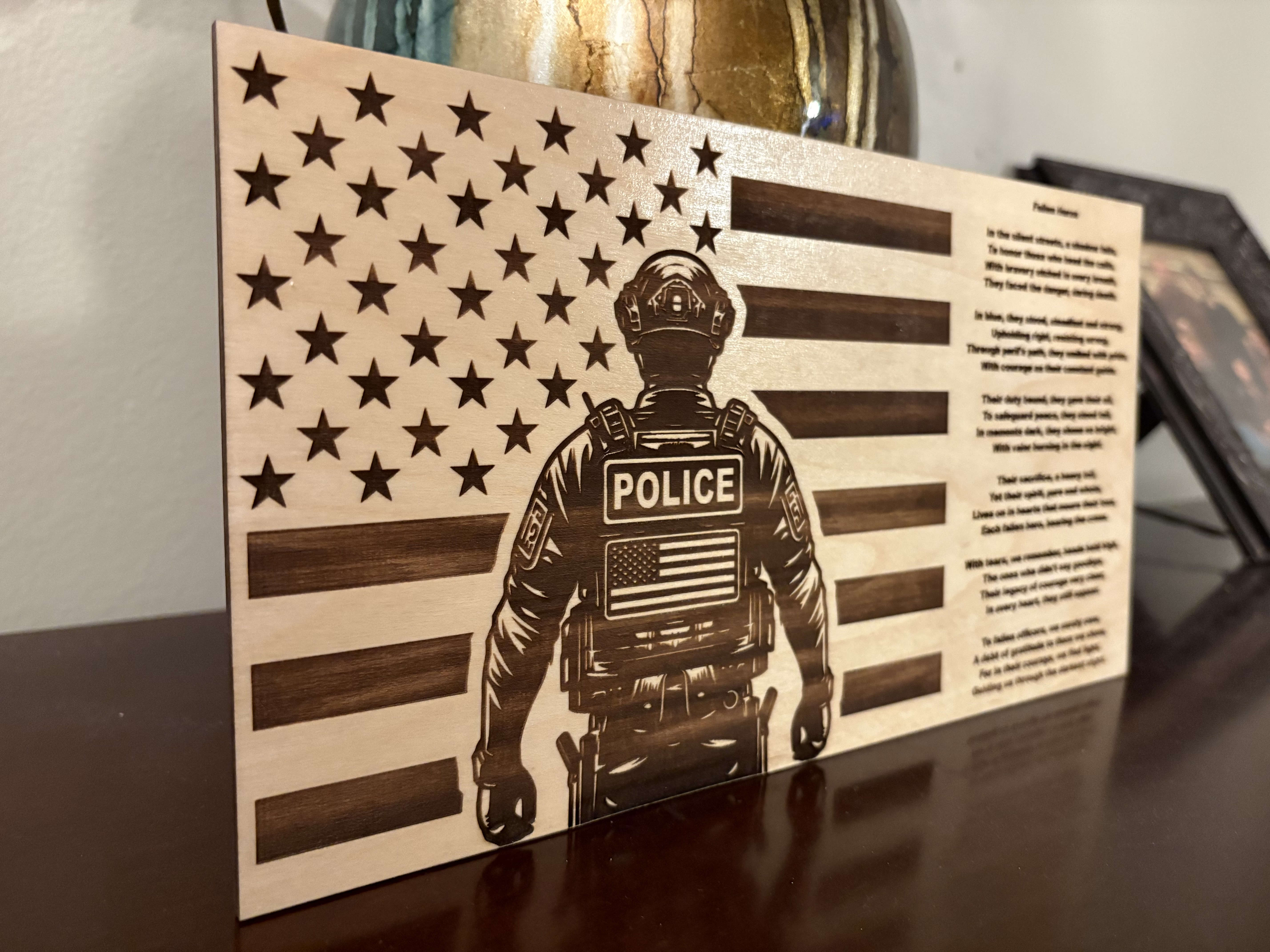 Fallen Heros Police Flag Digital File