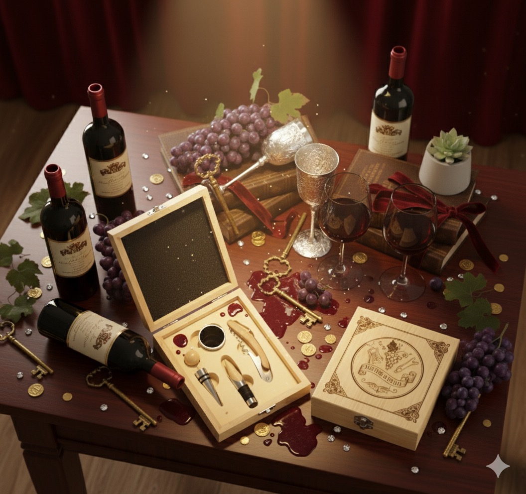 Personalized Wine Tool Set, Wedding Gift, Custom Logo Wine Tool Set