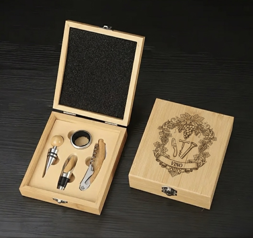 Personalized Wine Tool Set, Wedding Gift, Custom Logo Wine Tool Set