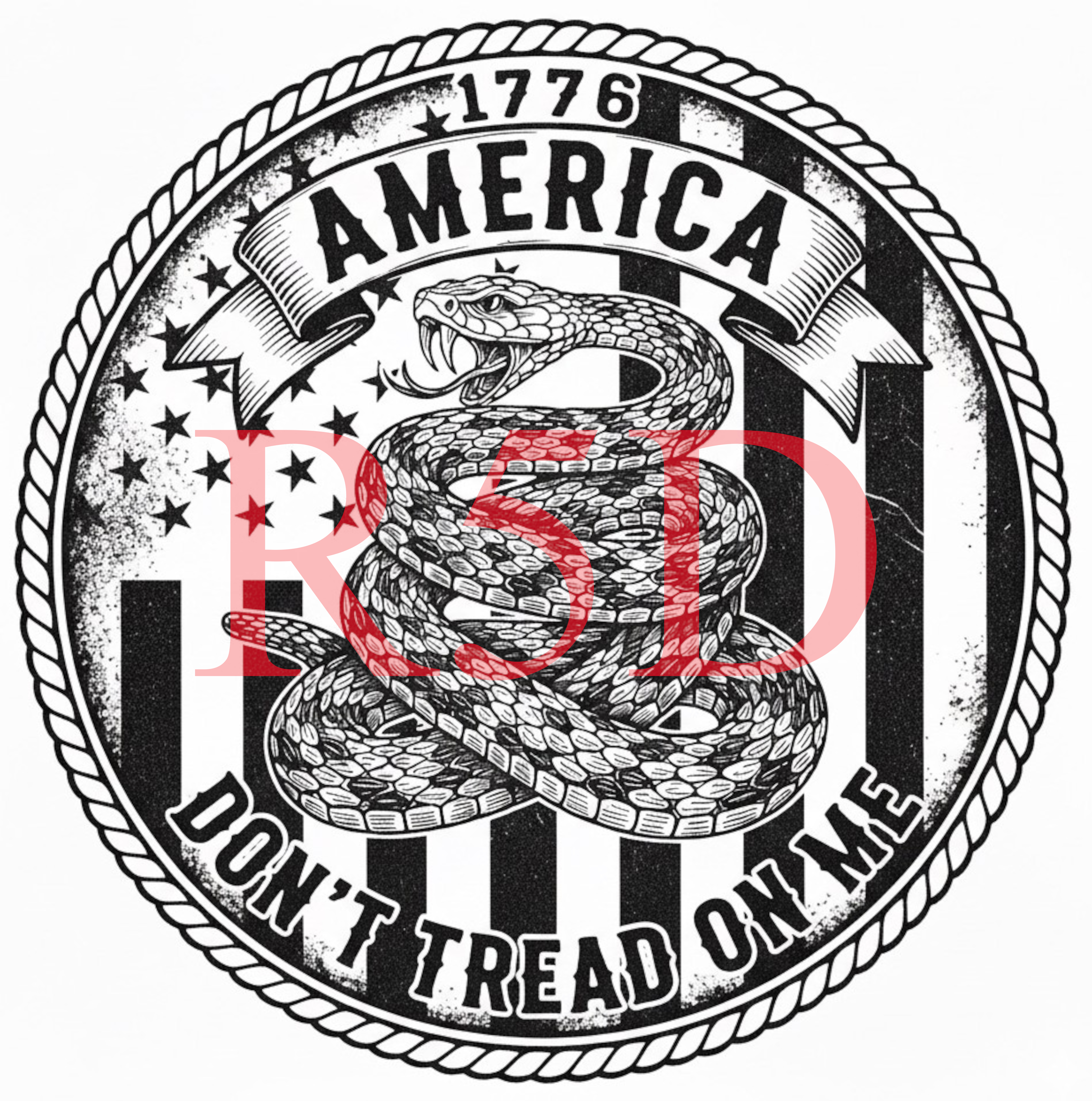 Don't Tread On Me Gadsden Flag, American Pride (Digital File)