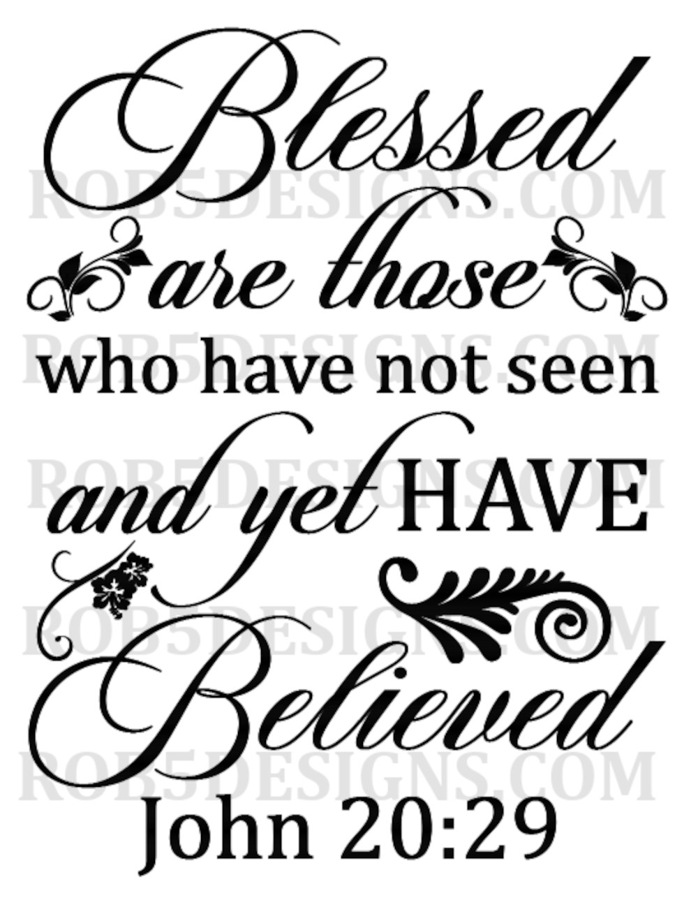 John 20:29 - Blessed Are Those