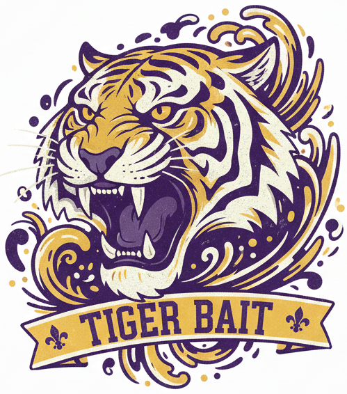 Tiger Bait! - GEAUX TIGERS! Roaring Digital Graphic File