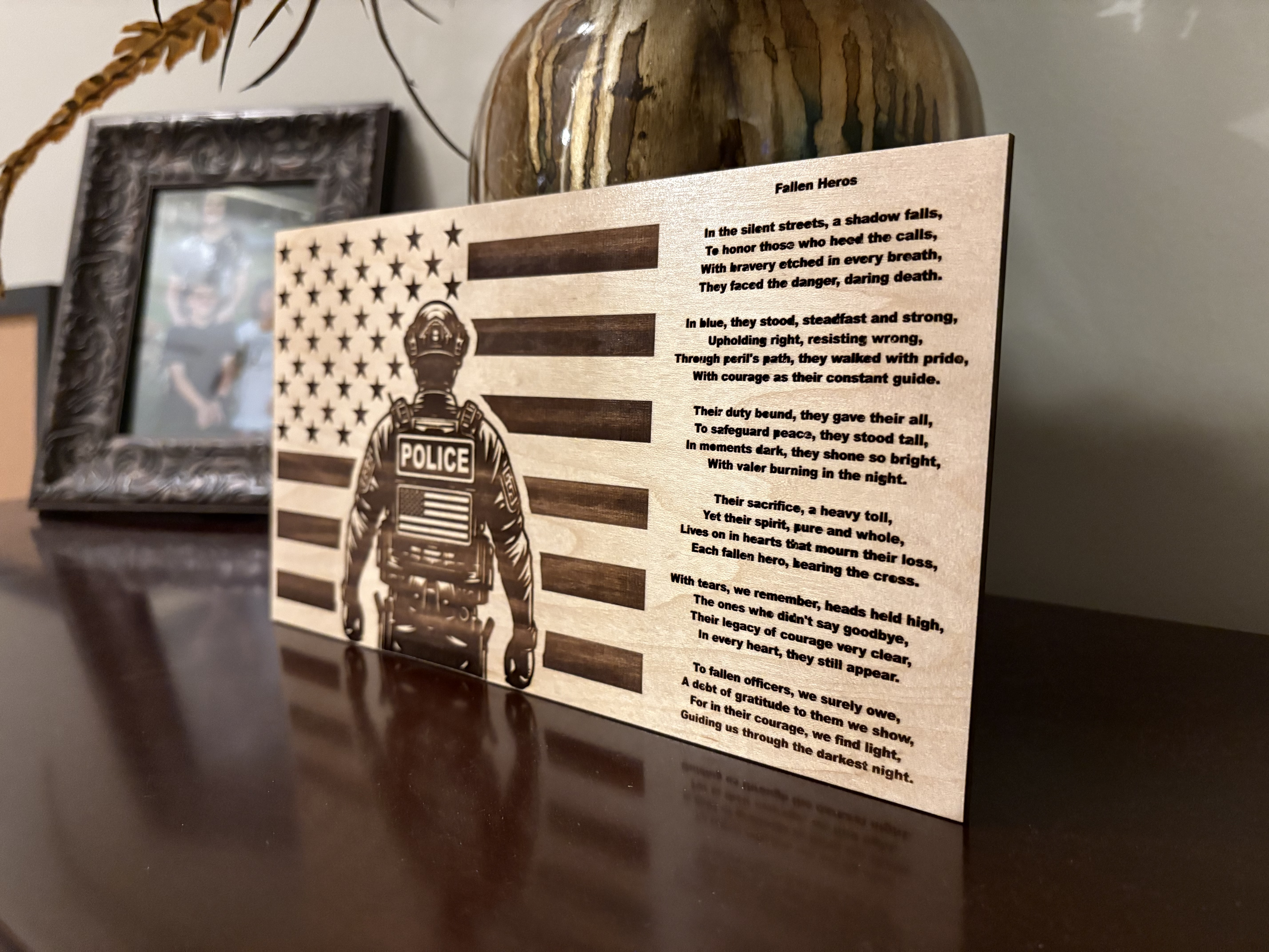 Fallen Heros Police Flag Digital File