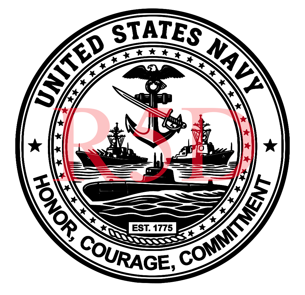 US Navy, SVG, PNG, pdf, jpg, Honor Courage Commitment Logo