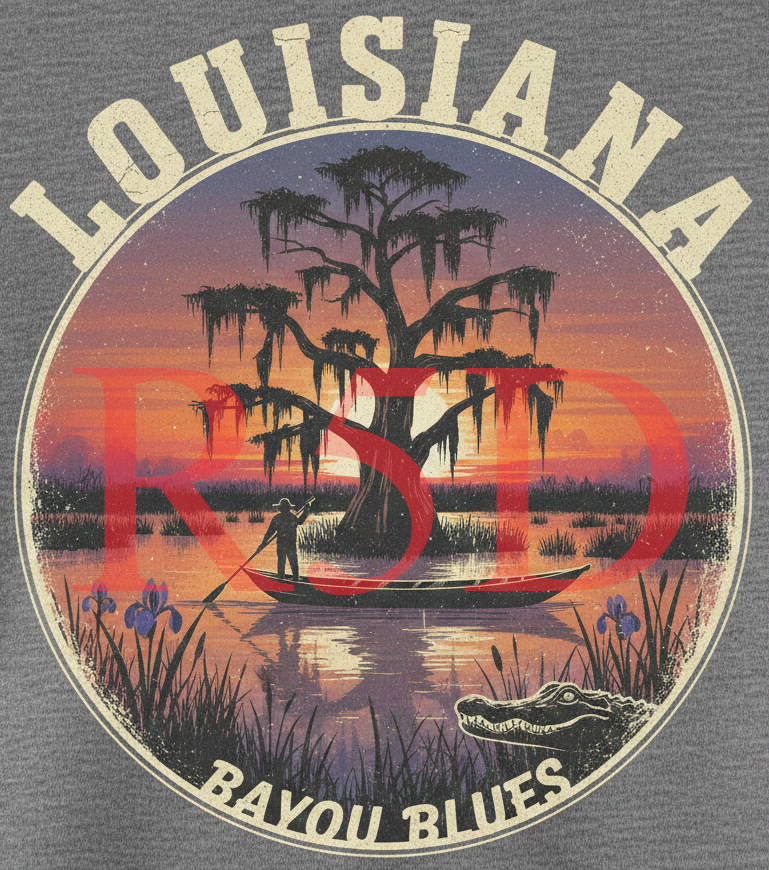 Louisiana - Bayou Blues T-Shirt - PNG