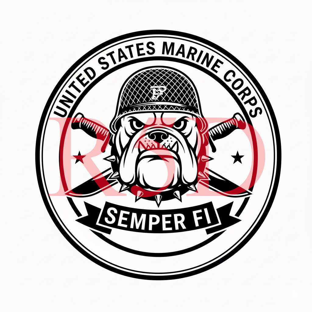 Marine Corps Mascot Decal Cut File, Bulldog SVG, PNG, pdf, jpg, Semper Fi Digital File