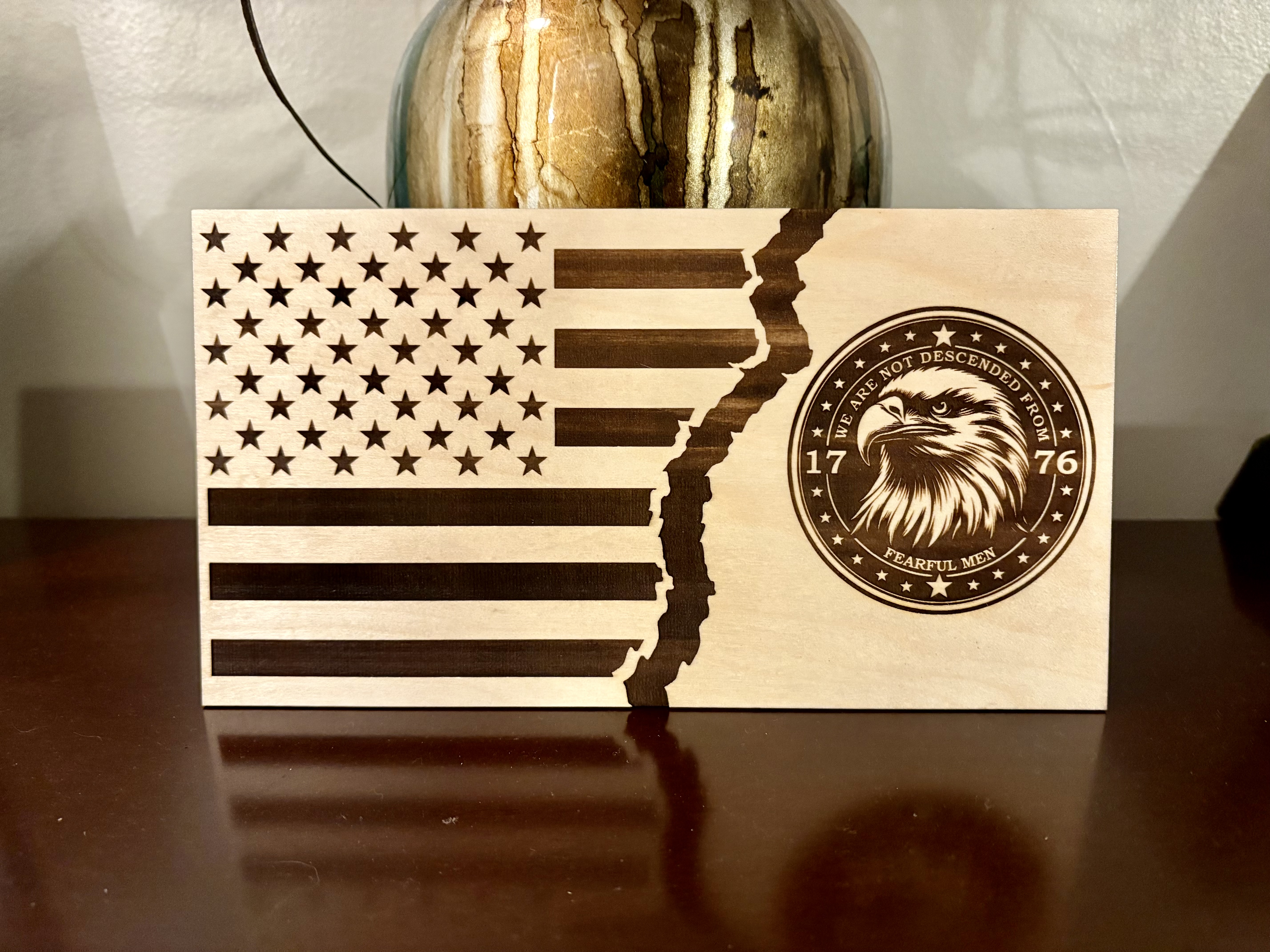 Descended From Fearful Men, Eagle, 1776, Digital File