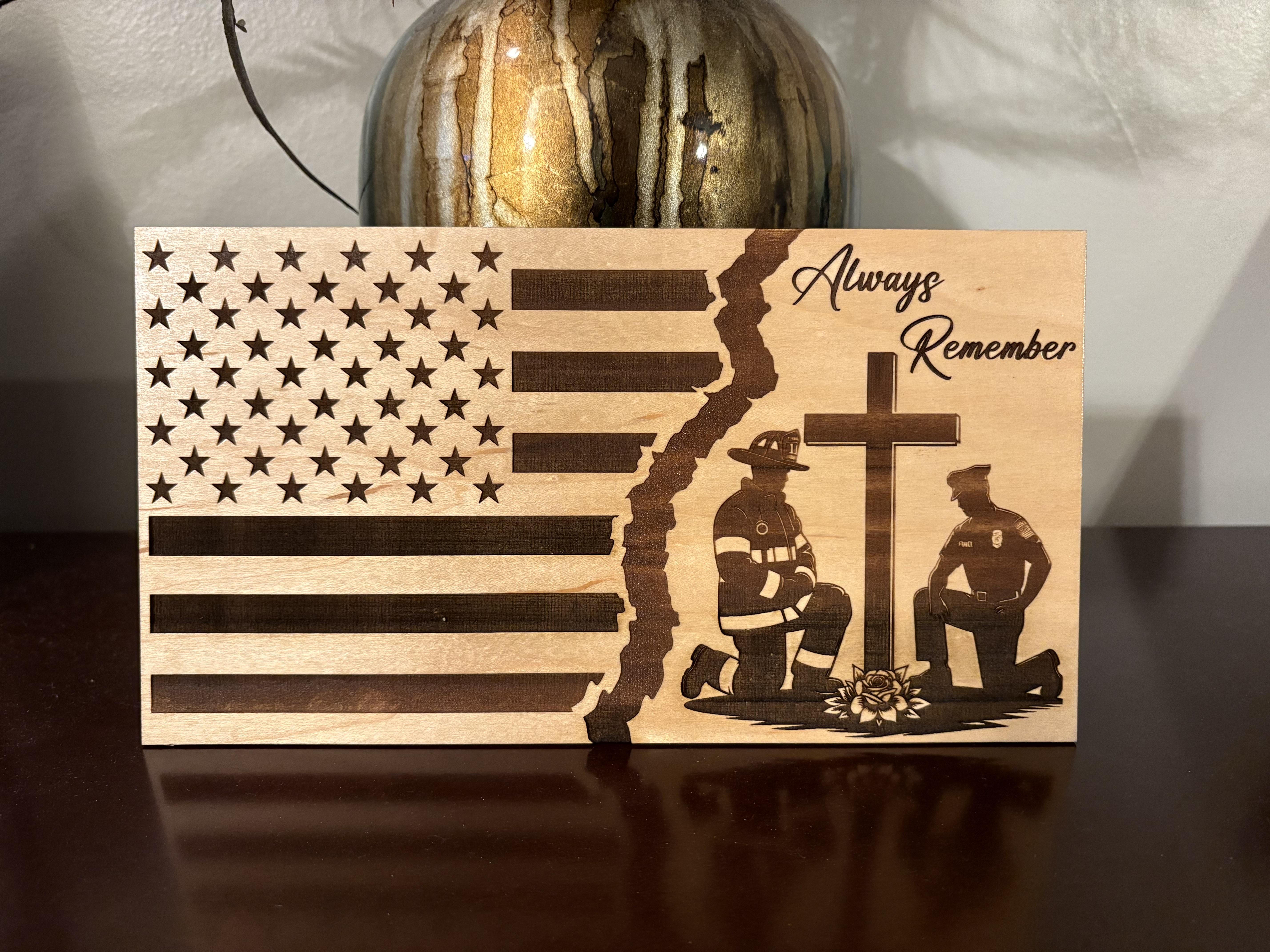 Always Remember Tattered Flag Digital File