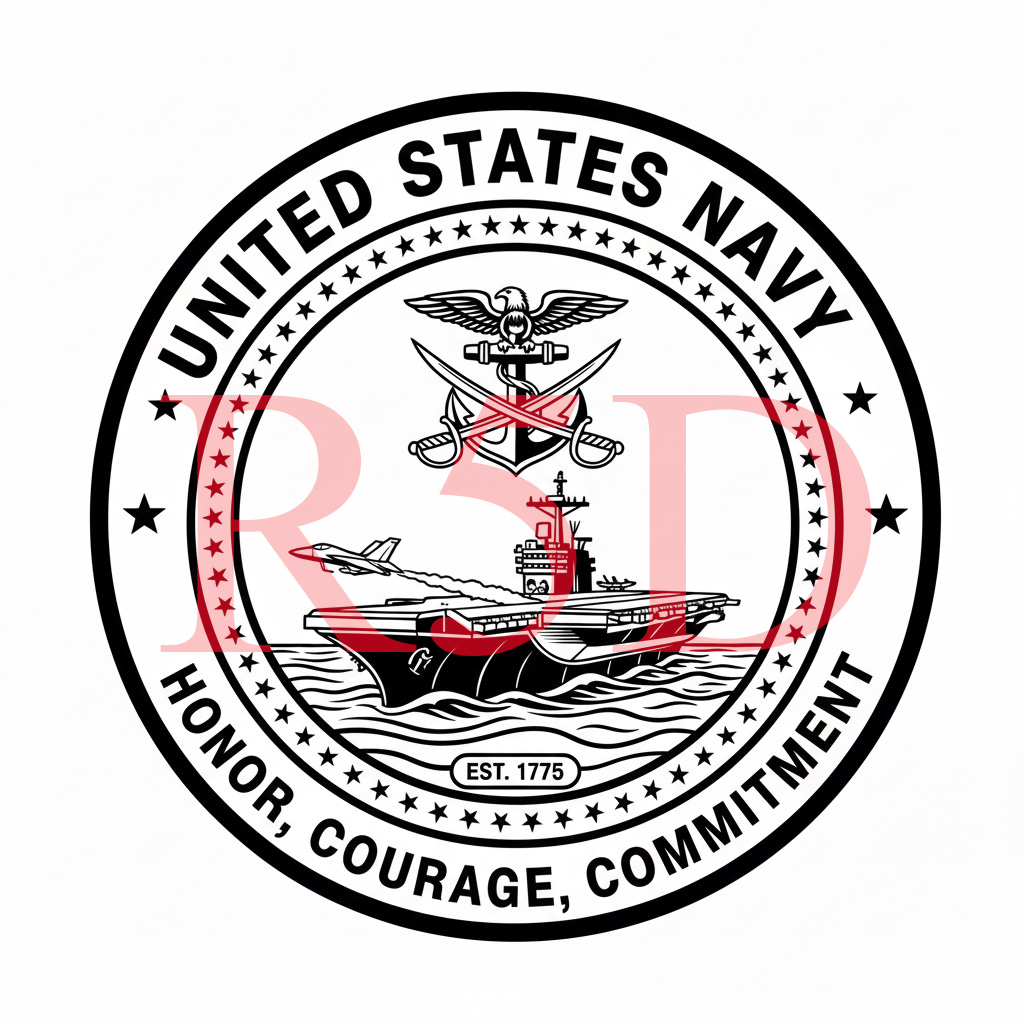 US Navy Bundle 4 Pack, SVG, PNG, pdf, jpg, Honor Courage Commitment Logo
