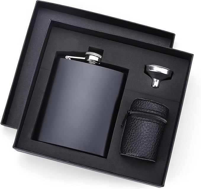 Laser Engraved Flask