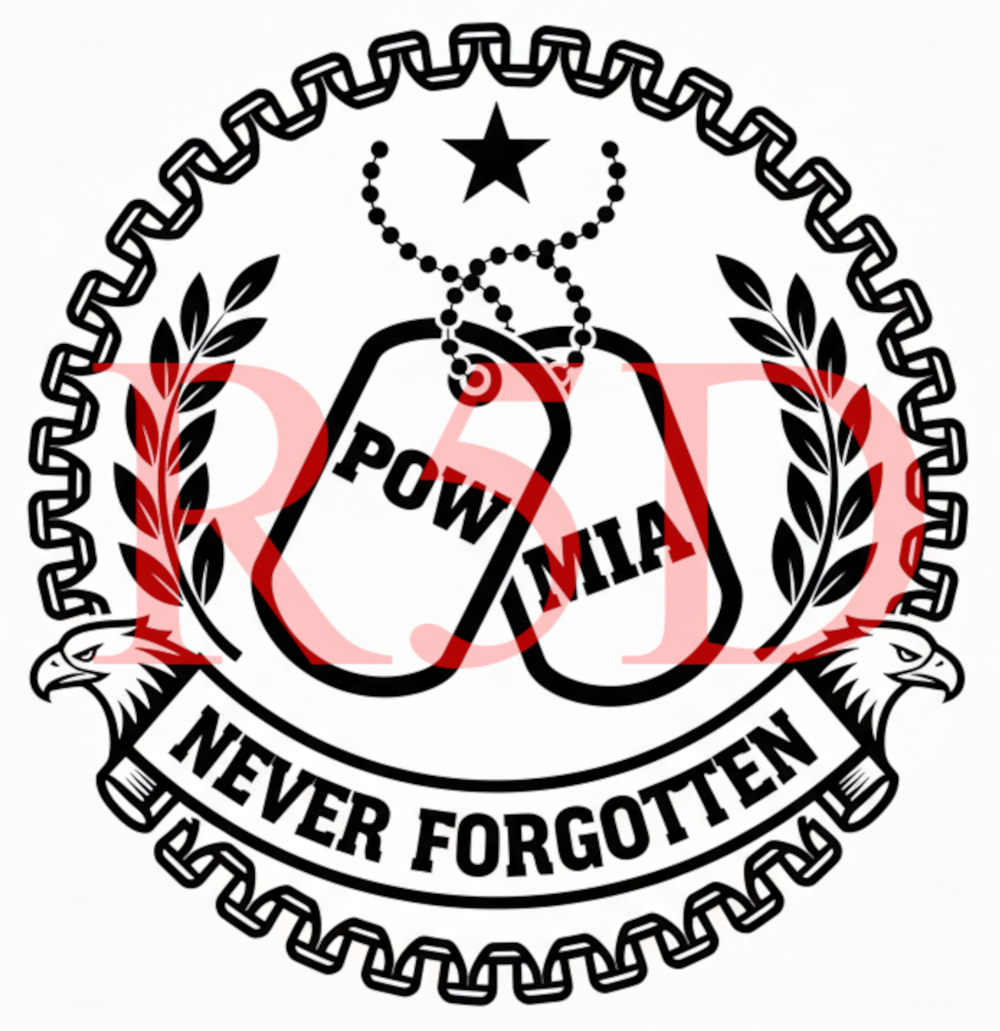 POW-MIA Dog Tags Never Forgotten
