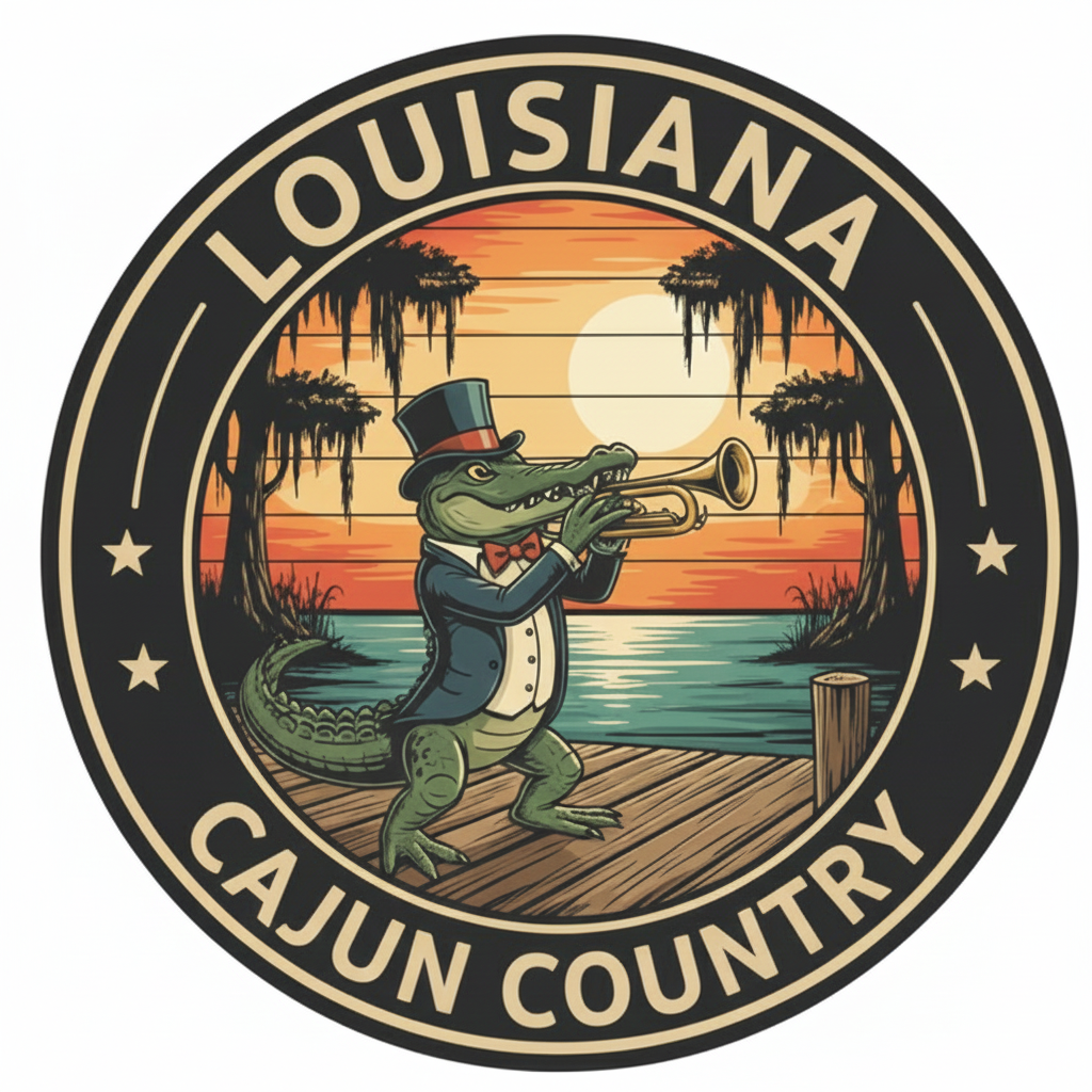 Louisiana - Cajun Country T-Shirt - PNG