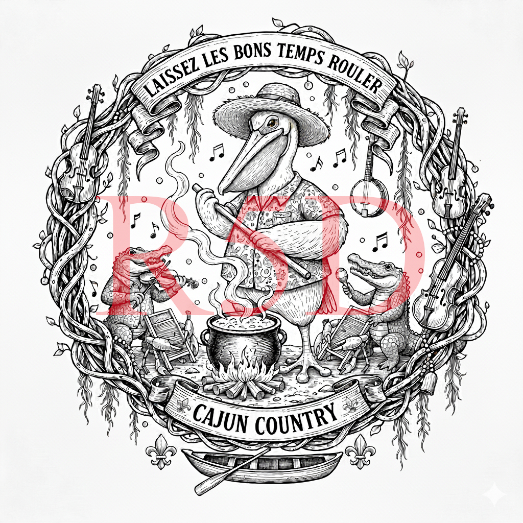 Laissez Les Bons Temps Rouler, Cajun Country Pelican Alligator Music