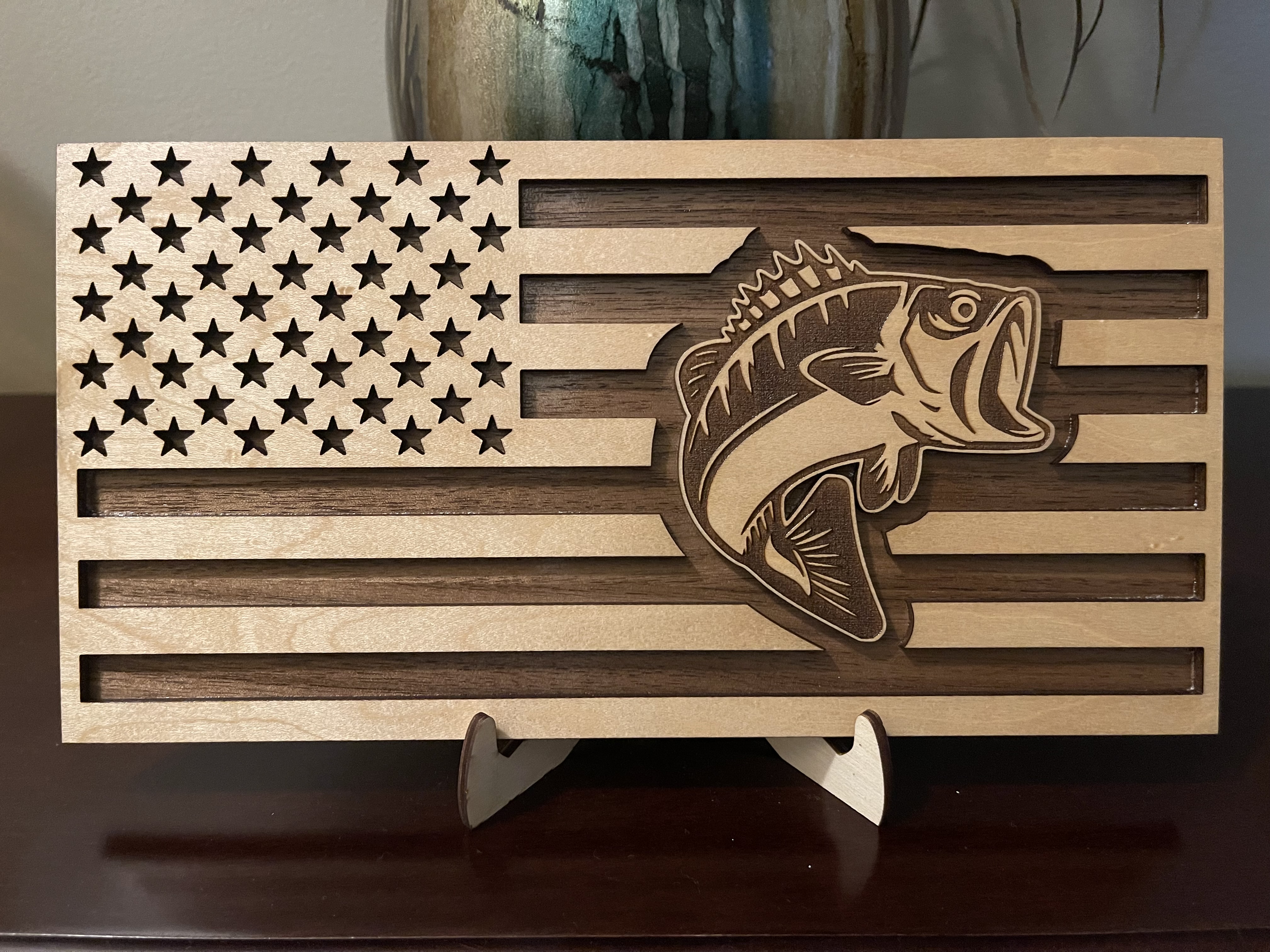 Bass Fish Flag Digital File