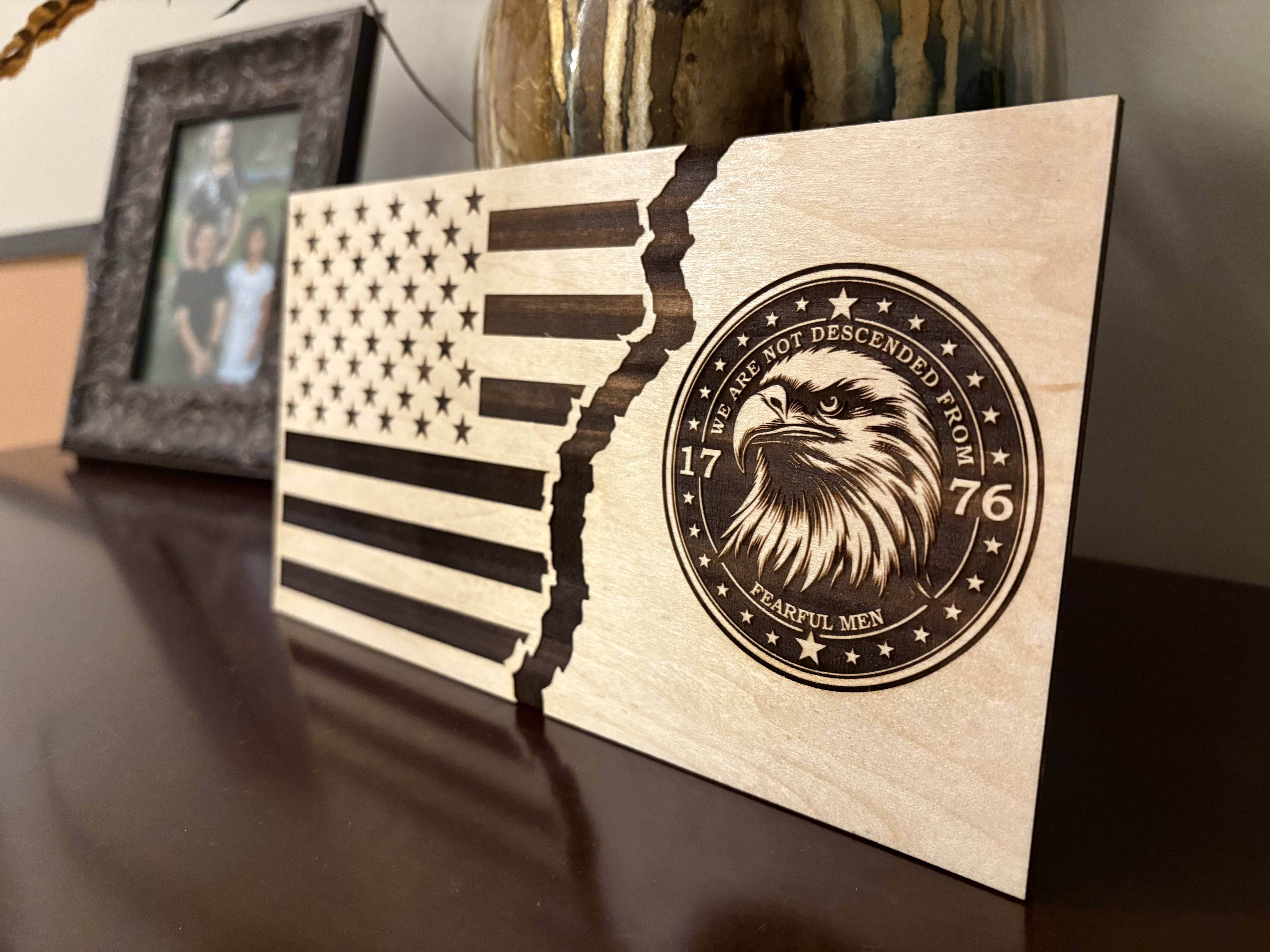 Descended From Fearful Men, Eagle, 1776, Digital File