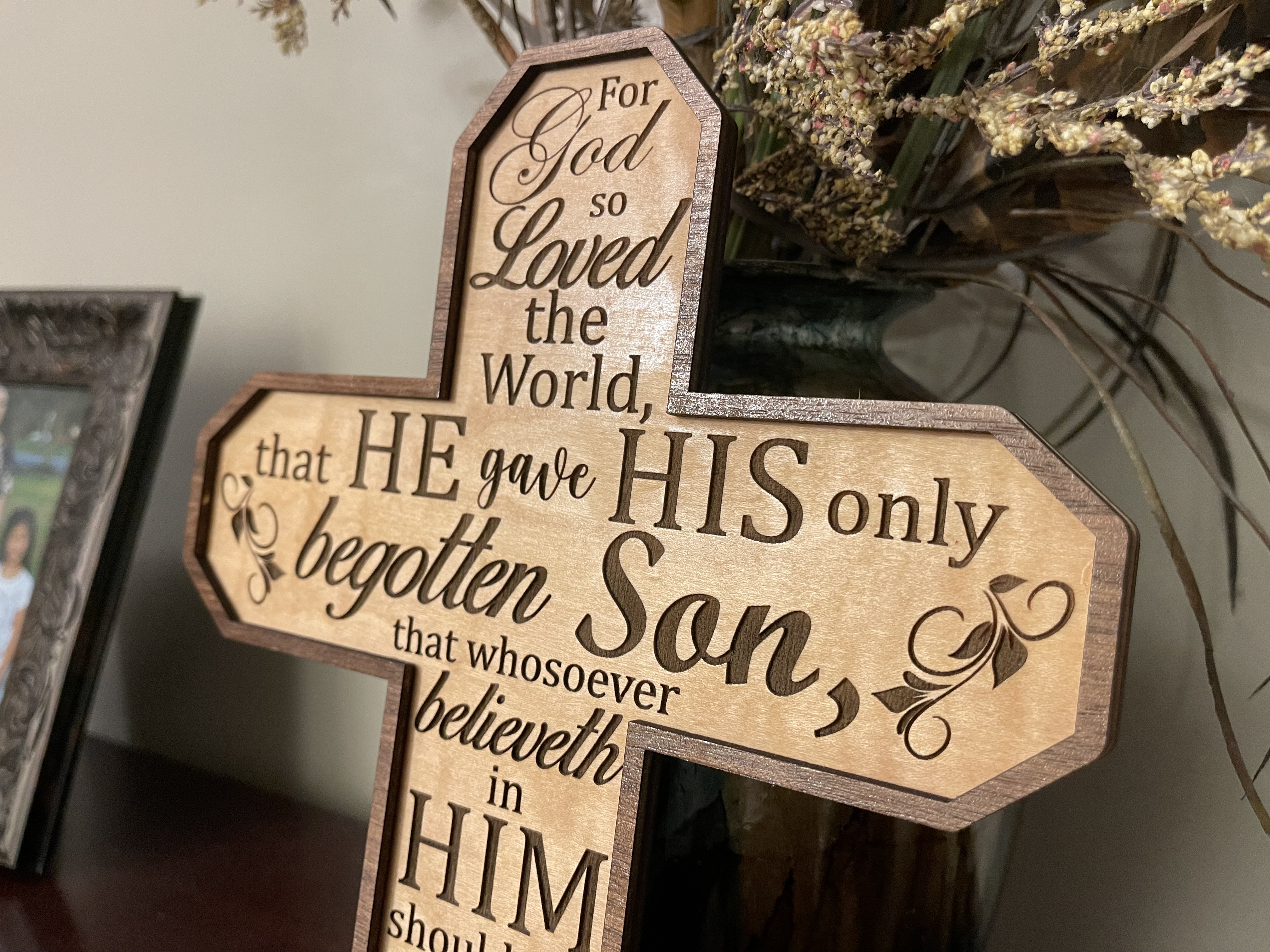 John 3:16 Cross Digital File