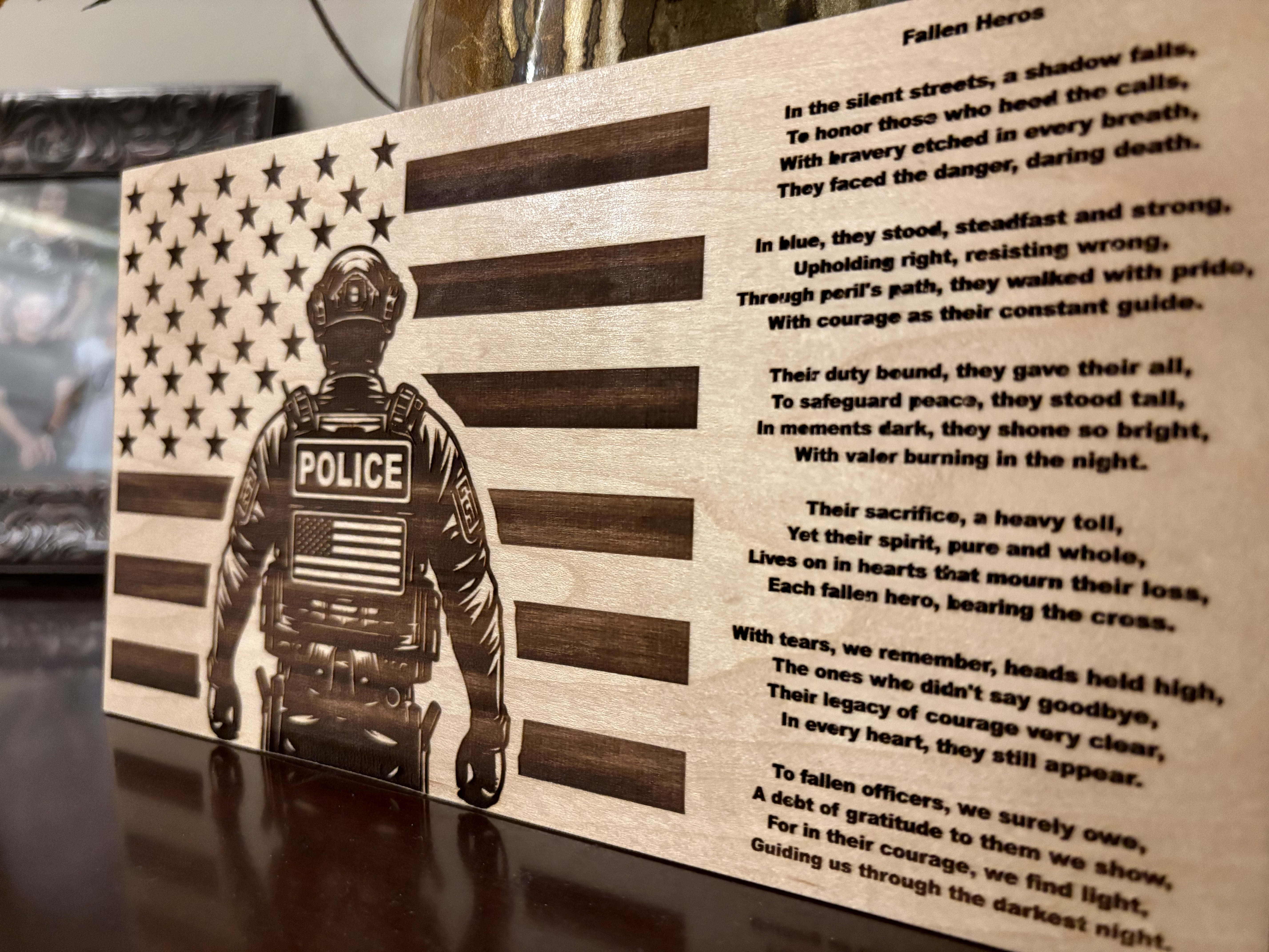 Fallen Heros Police Flag Digital File