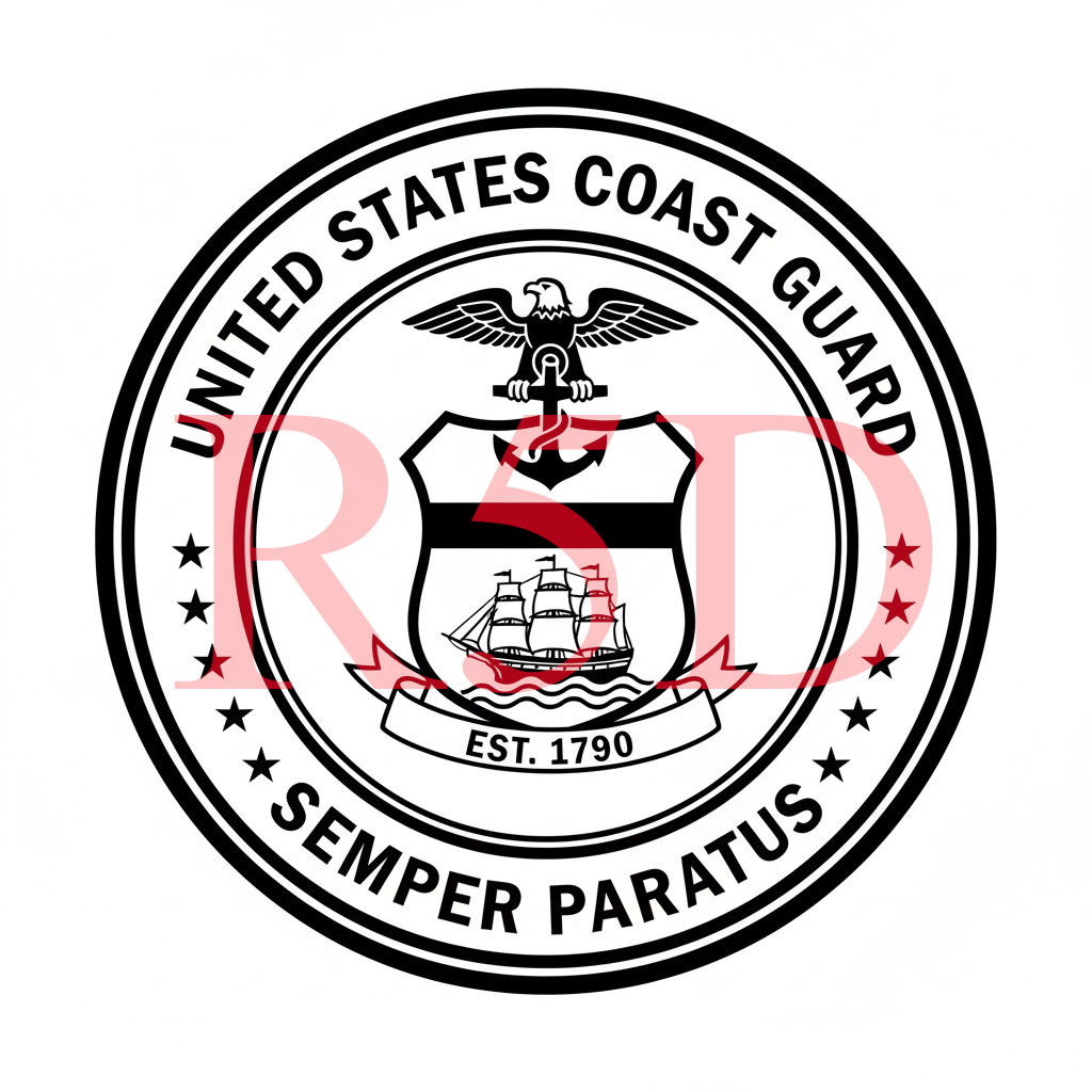 Coast Guard Bundle 4 Pack, USCG Logo Digital Files, SVG, PNG, pdf, jpg, Semper Paratus