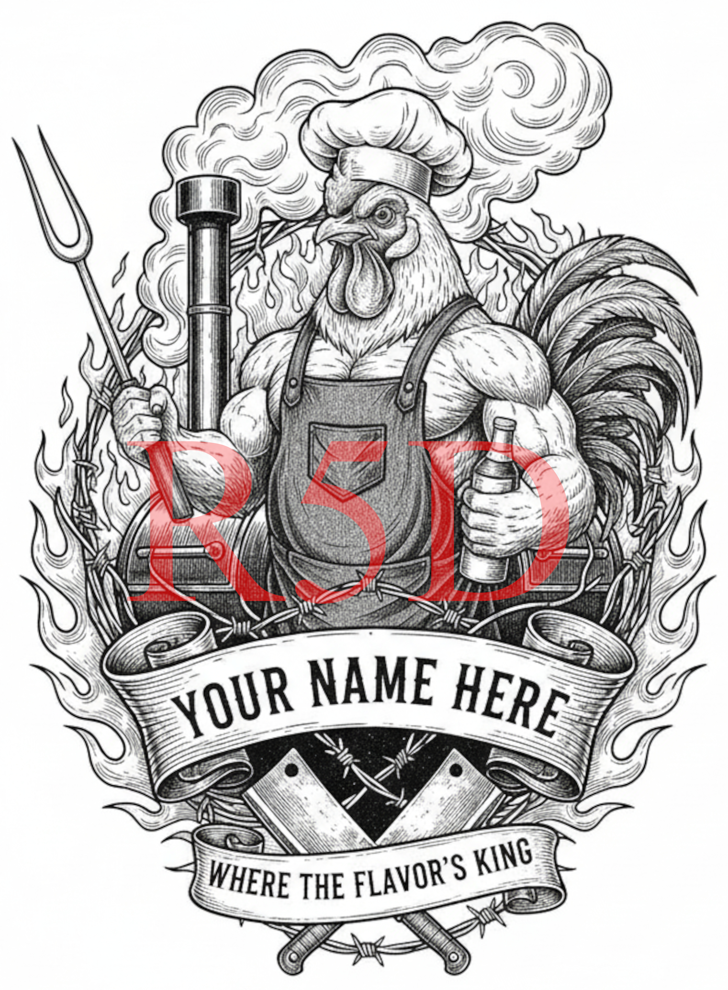 Where the Flavors King Grill Digital File