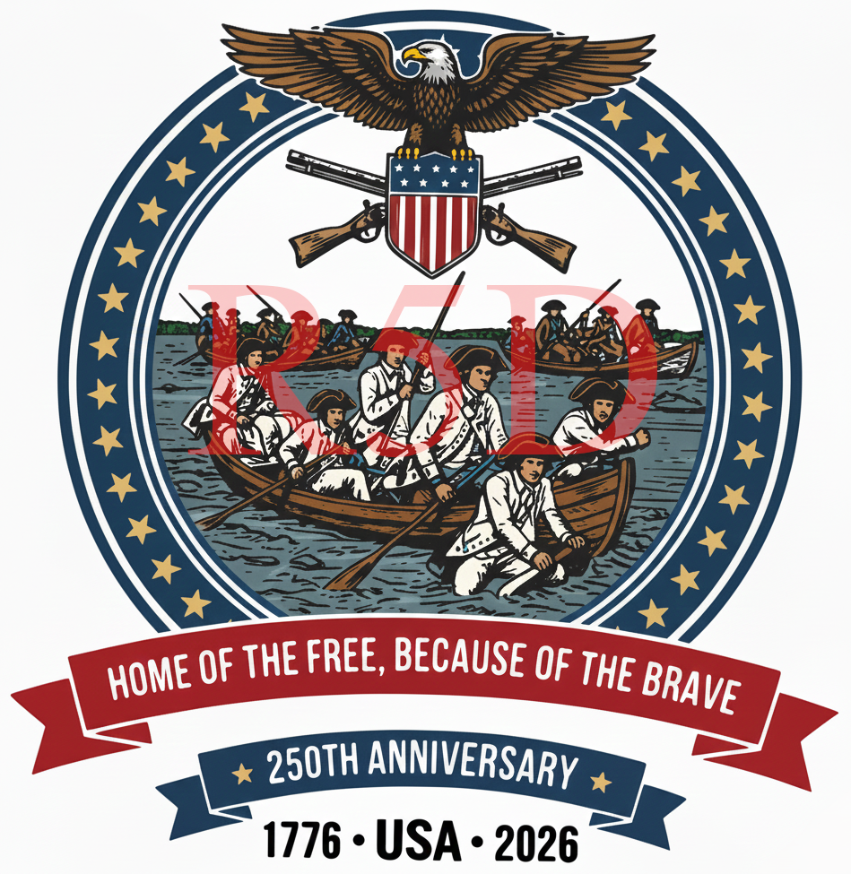 American 250th Anniversary Design – Patriotic PNG (Digital File)