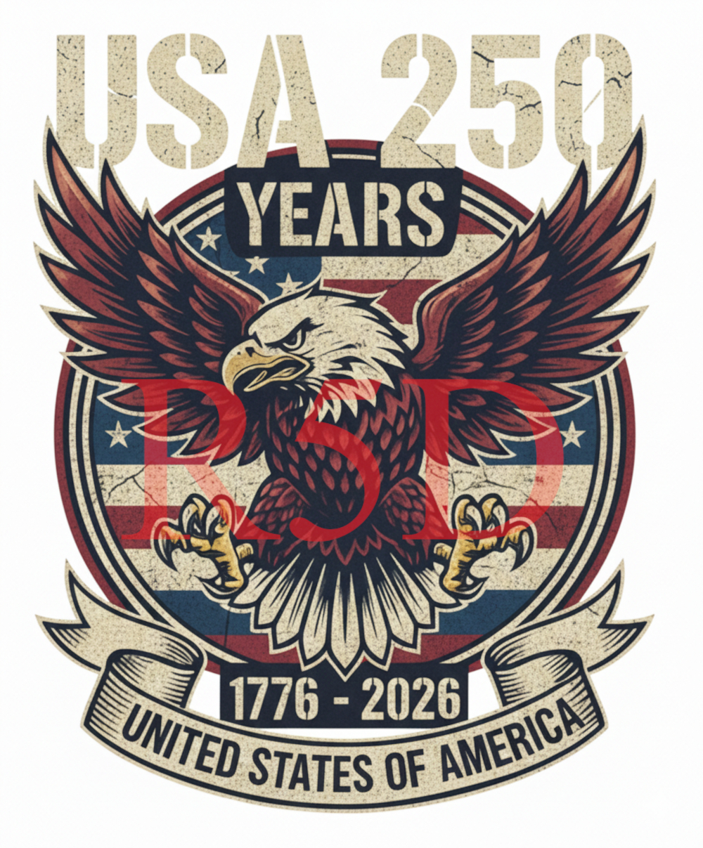 250th Anniversary American Flag Design – Patriotic JPG, PNG, PDF (Digital File)