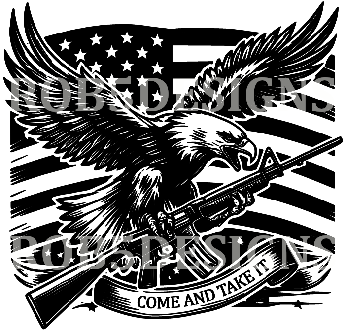 Come and Take It Bald Eagle Digital File