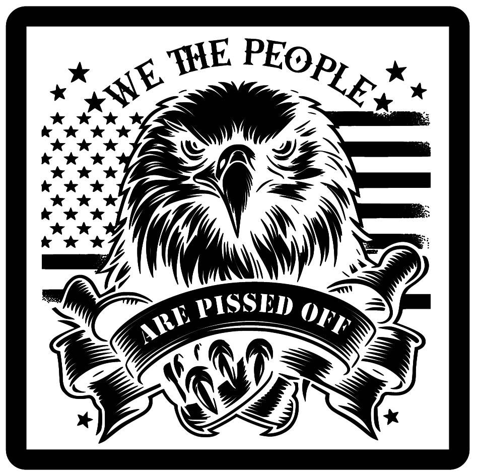 We The People Bald Eagle Are Pissed Off Digital File